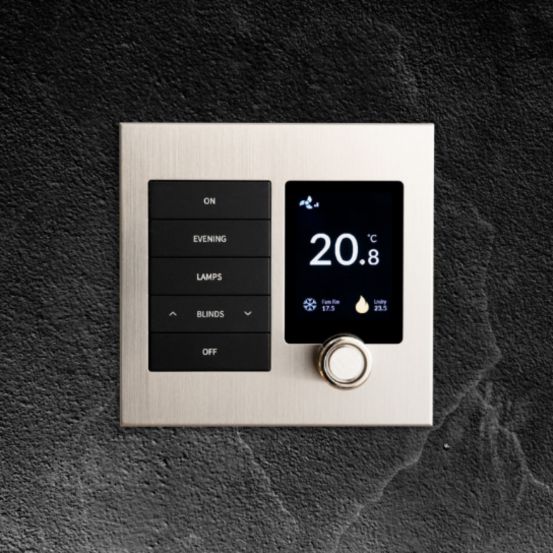 Polar Bear Design Face Plate Kit - Crestron Horizon Satin Nickel