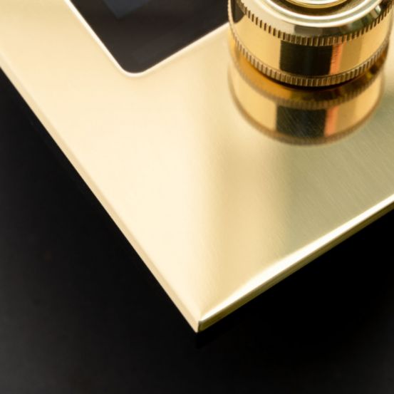 Polar Bear Design Face Plate Kit - Lutron Palladiom Bright Brass