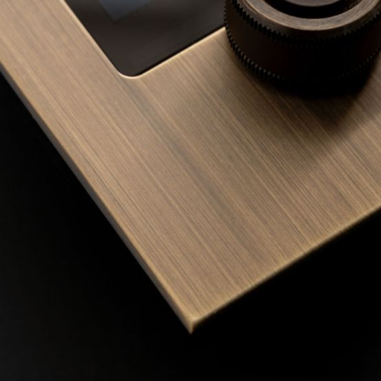 Polar Bear Design Face Plate Kit - Lutron Palladiom Antique Brass