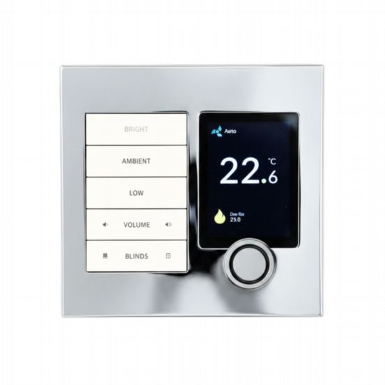 Polar Bear Design Zentium Crestron Horizon Faceplate Kit - Bright Chrome