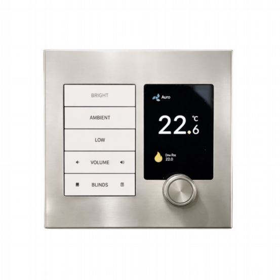 Polar Bear Design Zentium Crestron Horizon Faceplate Kit - Bright Nickel