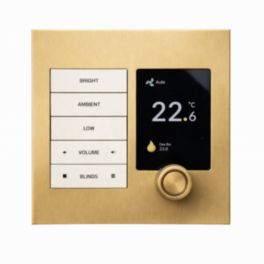 Polar Bear Design Polar Bear Design Zentium Crestron Horizon Faceplate Kit – Satin Brass