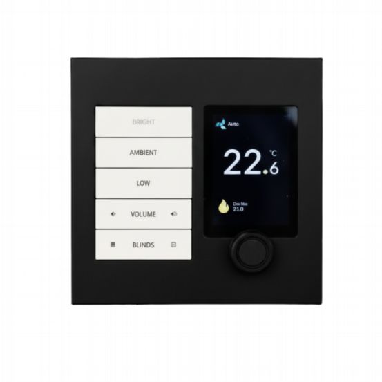 Polar Bear Design Zentium Crestron Horizon Faceplate Kit - Matte Black