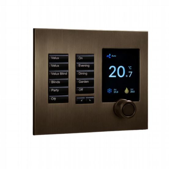 Polar Bear Design Zentium Lutron International SeeTouch Plate Kit – Aged Brass