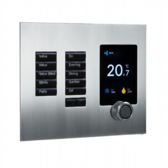 Polar Bear Design Zentium Lutron International SeeTouch Faceplate Kit - Bright Chrome