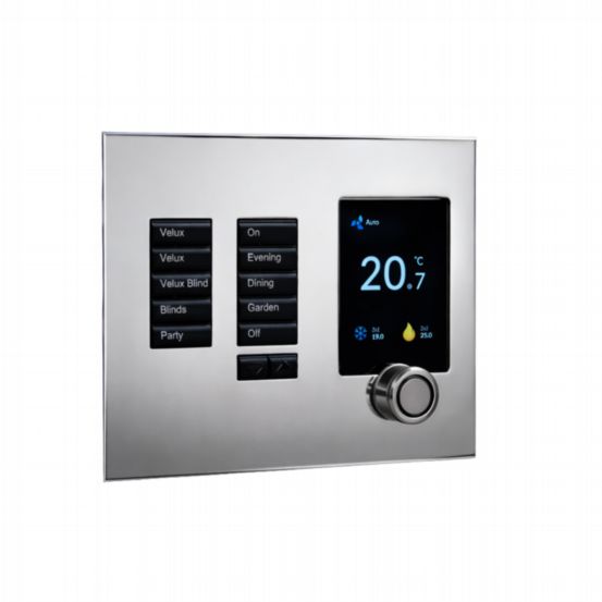 Polar Bear Design Zentium Lutron International SeeTouch Faceplate Kit - Bright Nickel