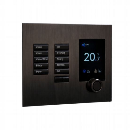 Polar Bear Design Zentium Lutron International SeeTouch Faceplate Kit – Antique Brass