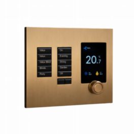 Polar Bear Design Polar Bear Design Zentium Lutron International SeeTouch Faceplate Kit – Bright Unlacquered Brass