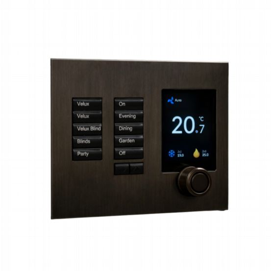 Polar Bear Design Zentium Lutron International SeeTouch Faceplate Kit - Antique Chocolate Bronze