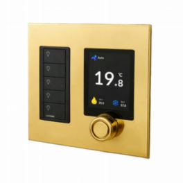 Polar Bear Design Polar Bear Design Zentium Lutron Pico Faceplate Kit - Bright Lacquered Brass