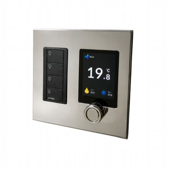 Polar Bear Design Zentium Lutron Pico Faceplate Kit - Bright Nickel