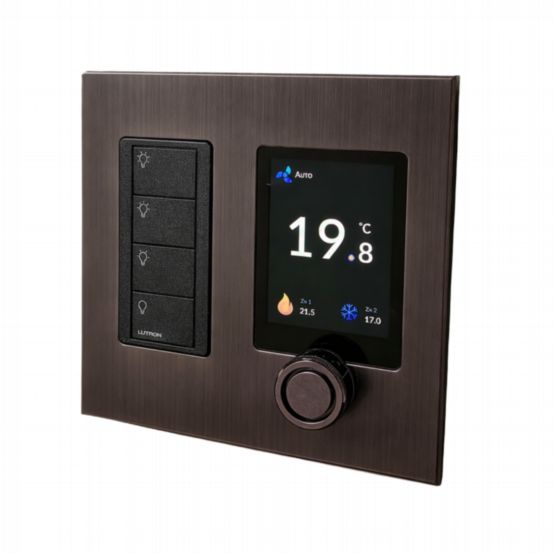 Polar Bear Design Zentium Lutron Pico Faceplate Kit - Antique Brass