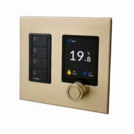 Polar Bear Design Polar Bear Design Zentium Lutron Pico Faceplate Kit – Satin Brass