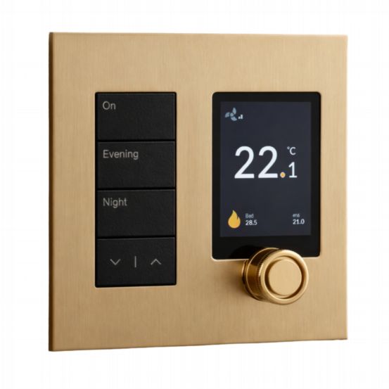 Polar Bear Design Zentium Lutron US Palladiom Faceplate Kit – Bright Unlacquered Brass