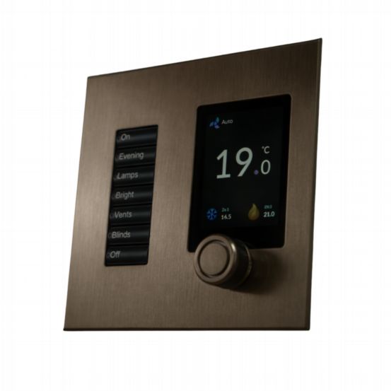 Polar Bear Design Zentium Lutron US SeeTouch Plate Kit – Aged Brass