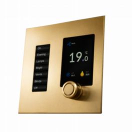 Polar Bear Design Polar Bear Design Zentium Lutron US SeeTouch Faceplate Kit - Bright Lacquered Brass