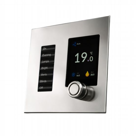 Polar Bear Design Zentium Lutron US SeeTouch Faceplate Kit - Bright Nickel
