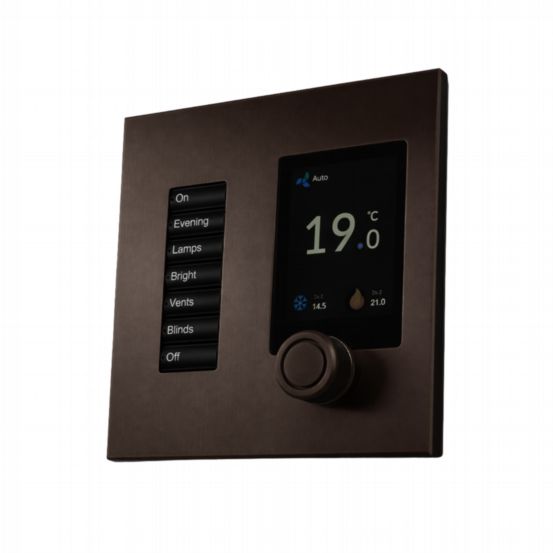Polar Bear Design Zentium Lutron US SeeTouch Faceplate Kit – Satin Bronze