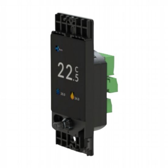 Polar Bear Design Zentium ACM (AirCon Control Module) – 1 Gang, 2 Zone Heating & Cooling Thermostat with Digital Crown (Base Unit Only)