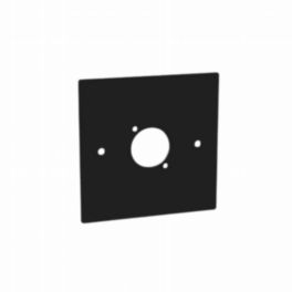 Penn Elcom Penn Elcom Single Gang panel Black for 1 XLR Square