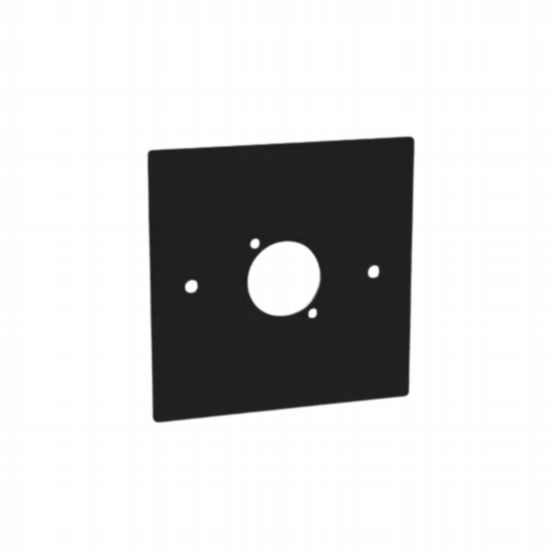 Penn Elcom Single Gang panel Black for 1 XLR Square