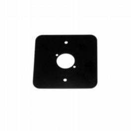 Penn Elcom Penn Elcom Single Gang Black Front Panel for 1 x D-Series Connector (Rounded Corners)