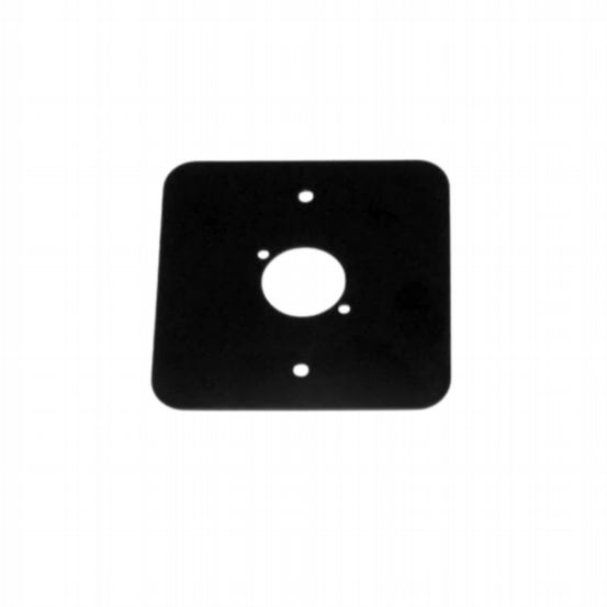 Penn Elcom Single Gang Black Front Panel for 1 x D-Series Connector (Rounded Corners)