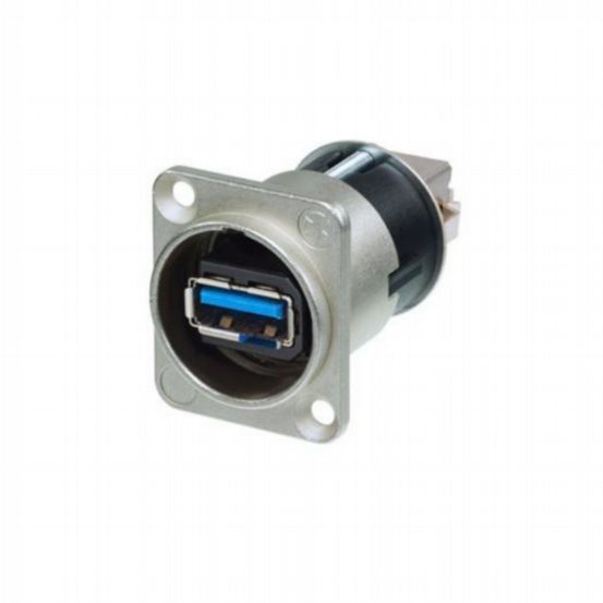 Penn Elcom Neutrik Reversible USB3.0 Feedthrough Adaptor NAUSB3