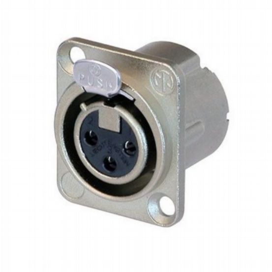 Penn Elcom XLR 3 Pin Female Chassis DLX Crimp Version NC3FD-LX-HA