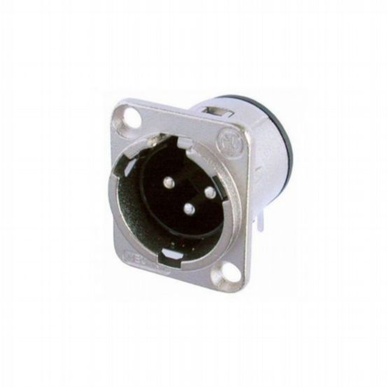 Penn Elcom XLR 3 Pin Male Chassis DLX Crimp Version NC3MD-LX-HA