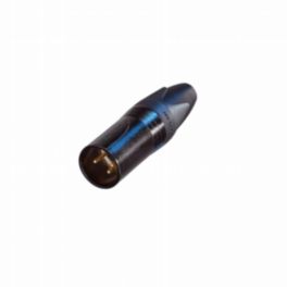 Penn Elcom Penn Elcom XLR 3 Pin Male Cable Black Body Gold Pins NC3MXX-B