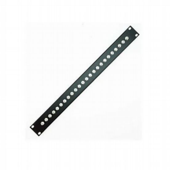 Penn Elcom 1U Punched Patch Panel with 24 x F Type Connectors