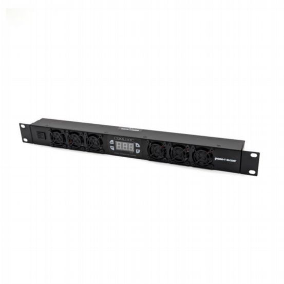 Penn Elcom 1U Thermostatically Controlled Front Facing Quiet Rack Fan Unit (Celsius)