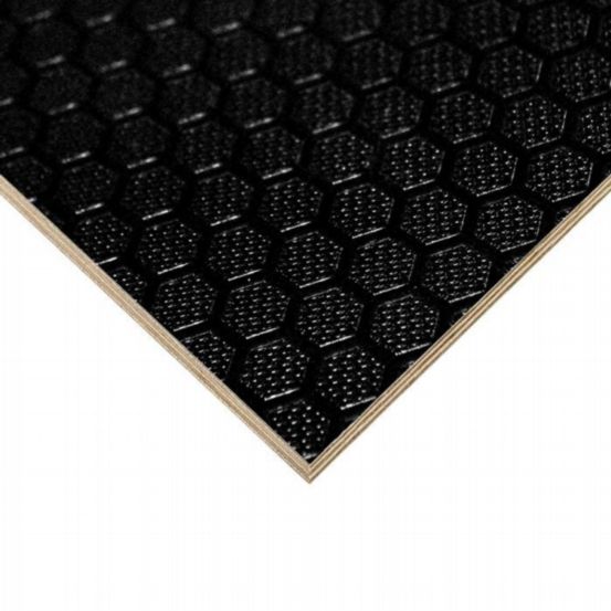 Penn Elcom 9.5mm Film Faced Birch Plywood with Black Hexa Pattern Phenolic