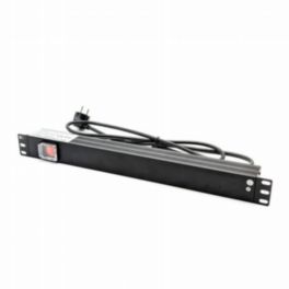 Penn Elcom Penn Elcom 8-Way EU Rack Mount PDU with Front Switch (1U, Rear Facing Sockets)