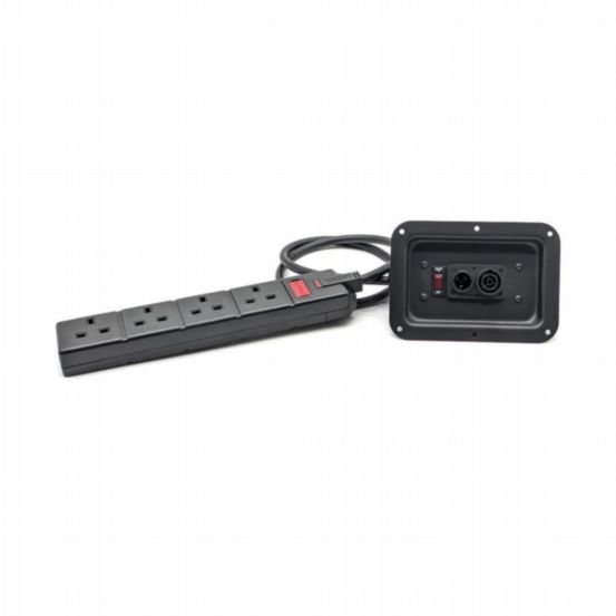 Penn Elcom 12A Large Power Dish with True1 In/Out to 4 UK Sockets
