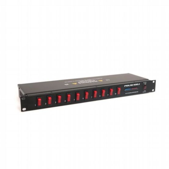 Penn Elcom 1U 10-Channel Type G Rack Mount Power Distribution Unit (13A, C20 Input)