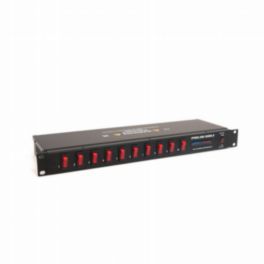 Penn Elcom Penn Elcom 1U 10-Channel Type B Rack Mount Power Distribution Unit (15A, C20 Input)