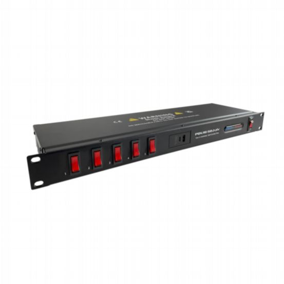 Penn Elcom Type E / F 1U 16A 5 Channel Switched Power Distribution Unit