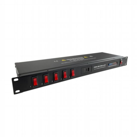 Penn Elcom Type G 1U 16A 5 Channel Switched Power Distribution Unit