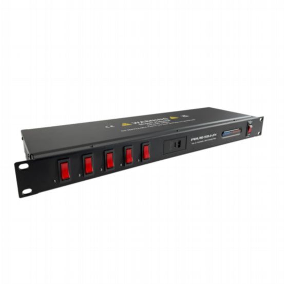 Penn Elcom Type B 1U 16A 5 Channel Switched Power Distribution Unit