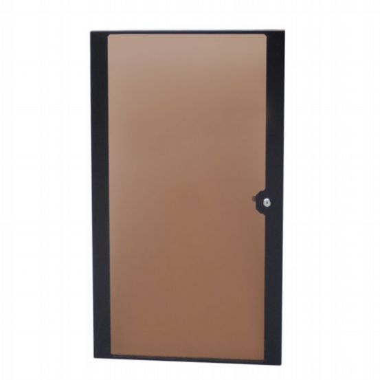 Penn Elcom 6U Smoked Polycarbonate Locking Front Door for Contractor Rack Series