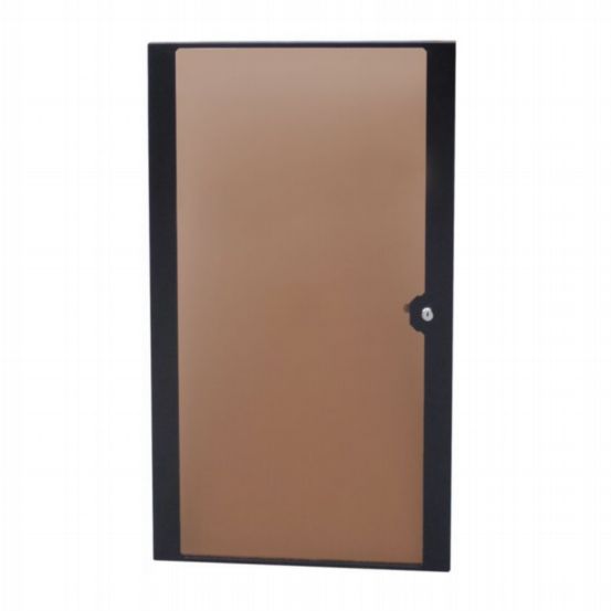 Penn Elcom 8U Smoked Polycarbonate Locking Front Door for Contractor Rack Series