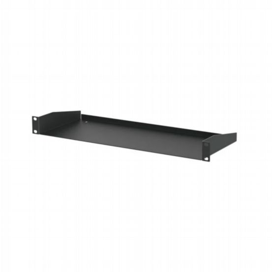 Penn Elcom 1U Black Shallow Rack Shelf (181.5mm Deep)