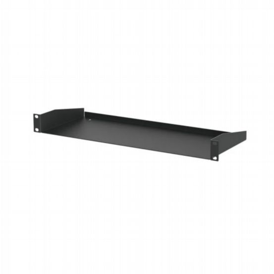 Penn Elcom 1U Black Shallow Rack Shelf – 181.5mm Deep
