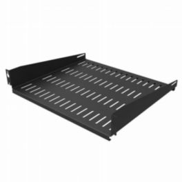 Penn Elcom Penn Elcom 2U Black Vented Rack Shelf with Quick Mounting System