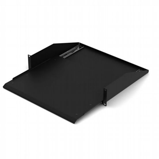 Penn Elcom 2U Black Sliding Rack Shelf