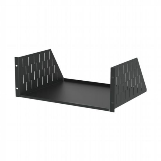 Penn Elcom 4U Black Rack Shelf – 368mm Deep
