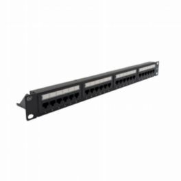 Penn Elcom Penn Elcom Rack Patch Panels 19 Inch Rackmount CAT 6 IDC Patch Panel - 24 Way R1245L/1UK