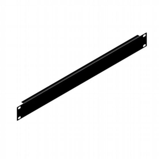 Penn Elcom 1U Black Aluminium Flanged Rack Panel